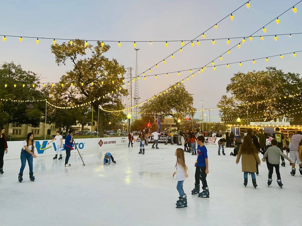 Photo of ice skating at Travis Park
