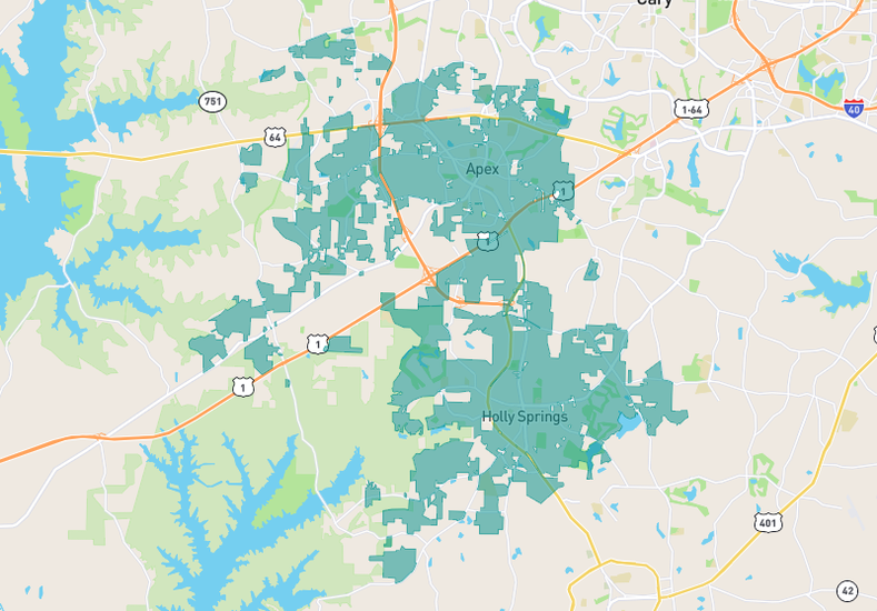 Apex; Holly Springs