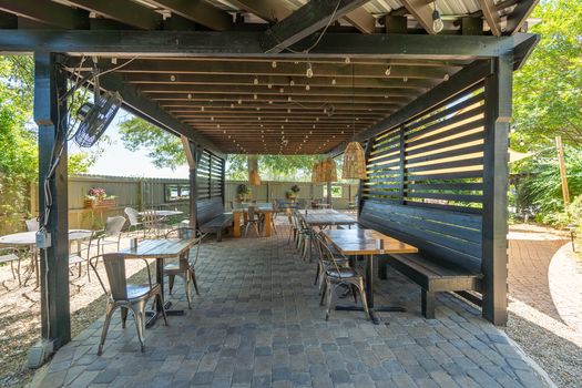 Outdoor seating music