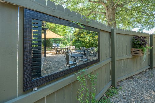 Outdoor seating window