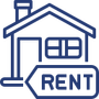 Rental icon blue