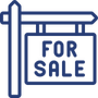 Resale icon blue