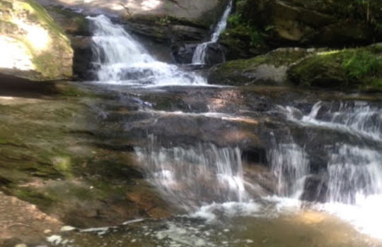 Waterfall off Boone Fork Trail Hike