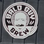Bald Guy Brew coffee shop logo in Boone, NC.