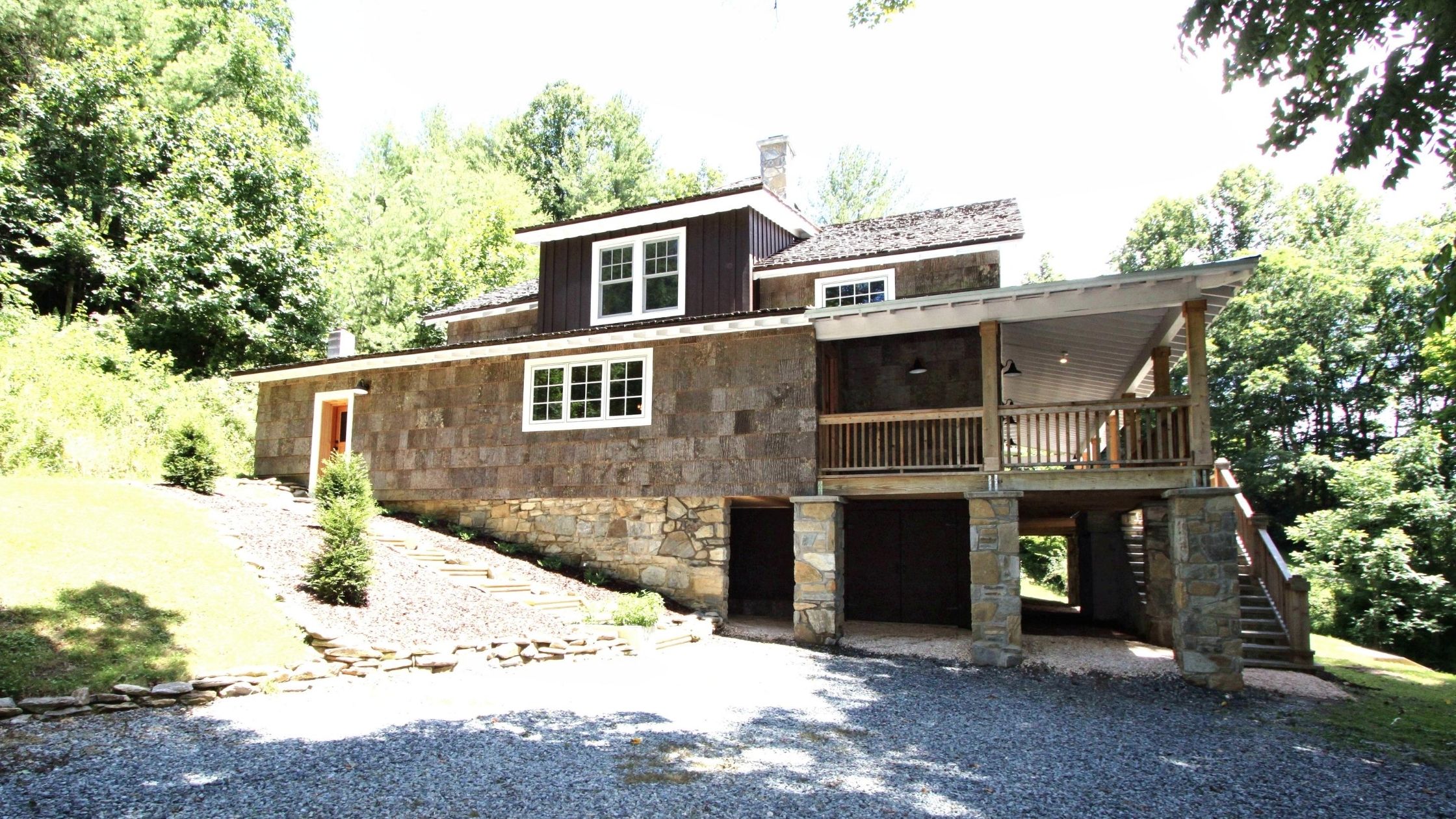 Valle Crucis restored home on Crab Orchard Creek.