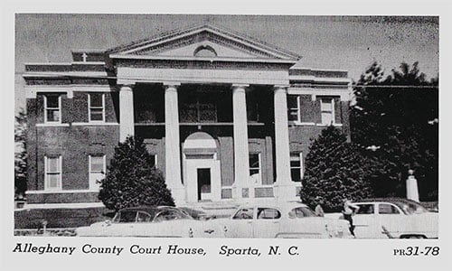 Allegheny Court House in Sparta, North Carolina