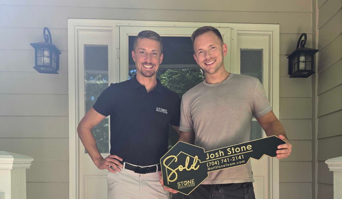 Art standing proudly in front of his new home in Charlotte’s Providence Plantation neighborhood.
