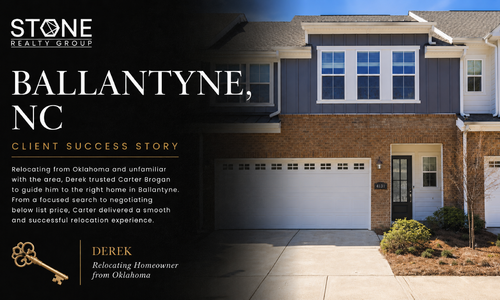 Carter Brogan Negotiates Below List Price for Ballantyne, NC Relocation …