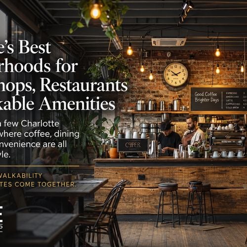 Charlotte's Best Neighborhoods for Coffee Shops, Restaurants and Walkable Amenities