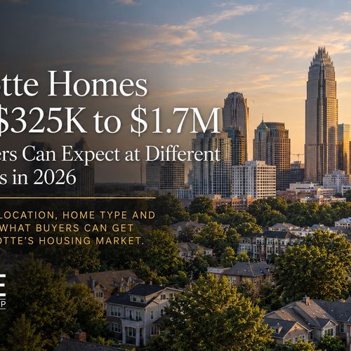 Charlotte Homes From $325K to $1.7M: What Buyers Get at Different Price Points in 2026