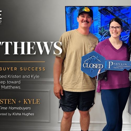 First-Time Homebuyers in Matthews, NC: Kisha Hughes Helps Kristen and Kyle Find Their Family Home