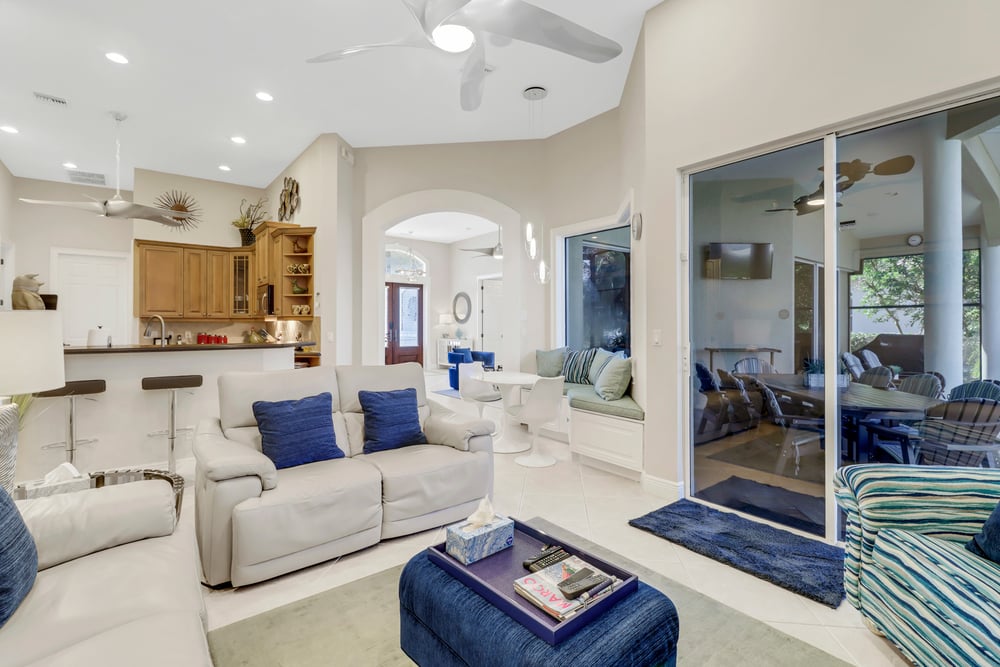 Light and Bright living room in Marco Island, FL