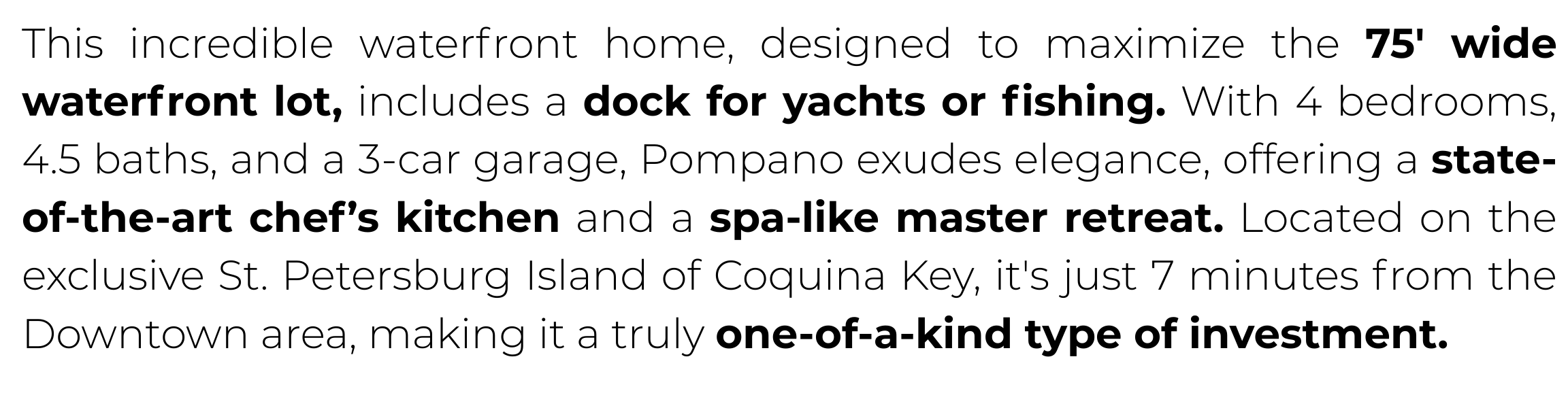 This incredible waterfront home, designed to maximize the 75' wide waterfront lot, includes a dock for yachts or fishing. With 4 bedrooms, 4.5 baths, and a 3-car garage, Pompano exudes elegance, o (2)
