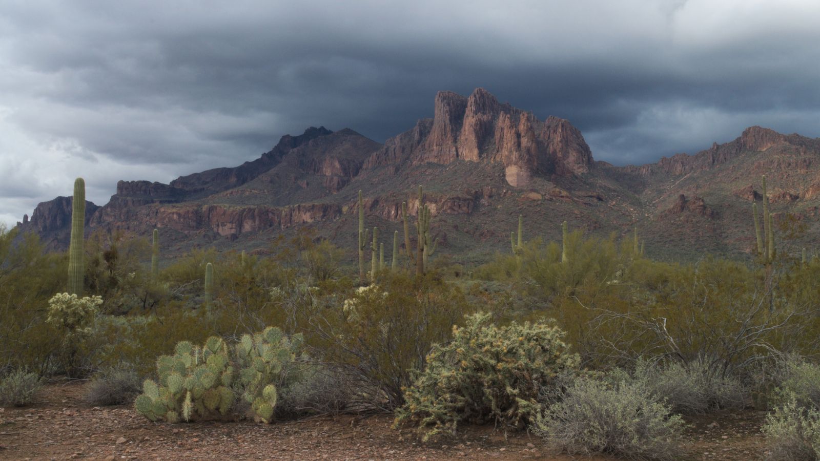 Superstition Mountains in Gold Canyon, AZ