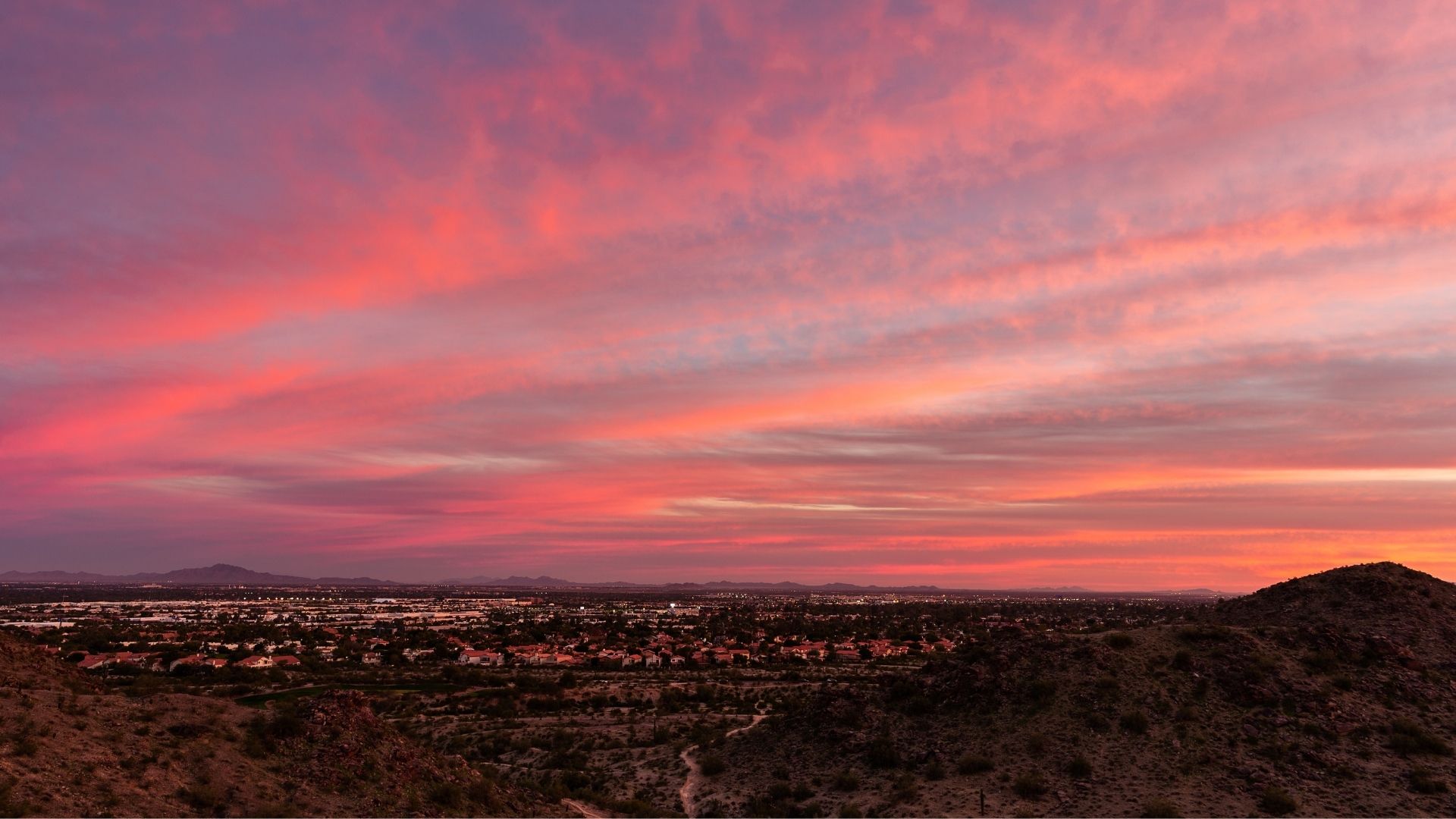 Sunset over Ahwatukee, AZ