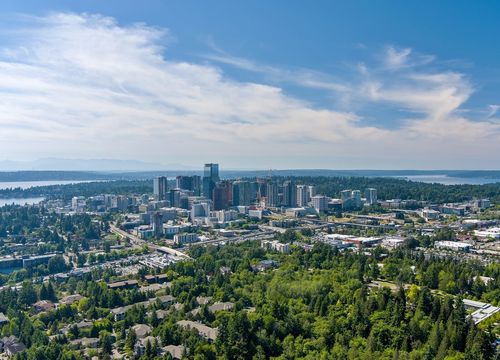Aerial view of Bellevue