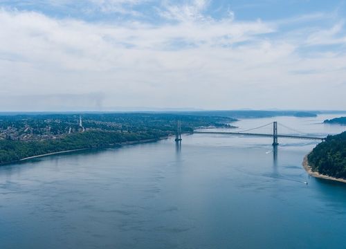 Aerial view of Tacoma Narrows
