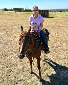 Laurie and her horse