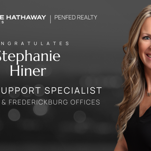 Congratulations to Stephanie Hiner on Her New Role as Sales Support Specialist for Stafford, King George & Fredericksburg!