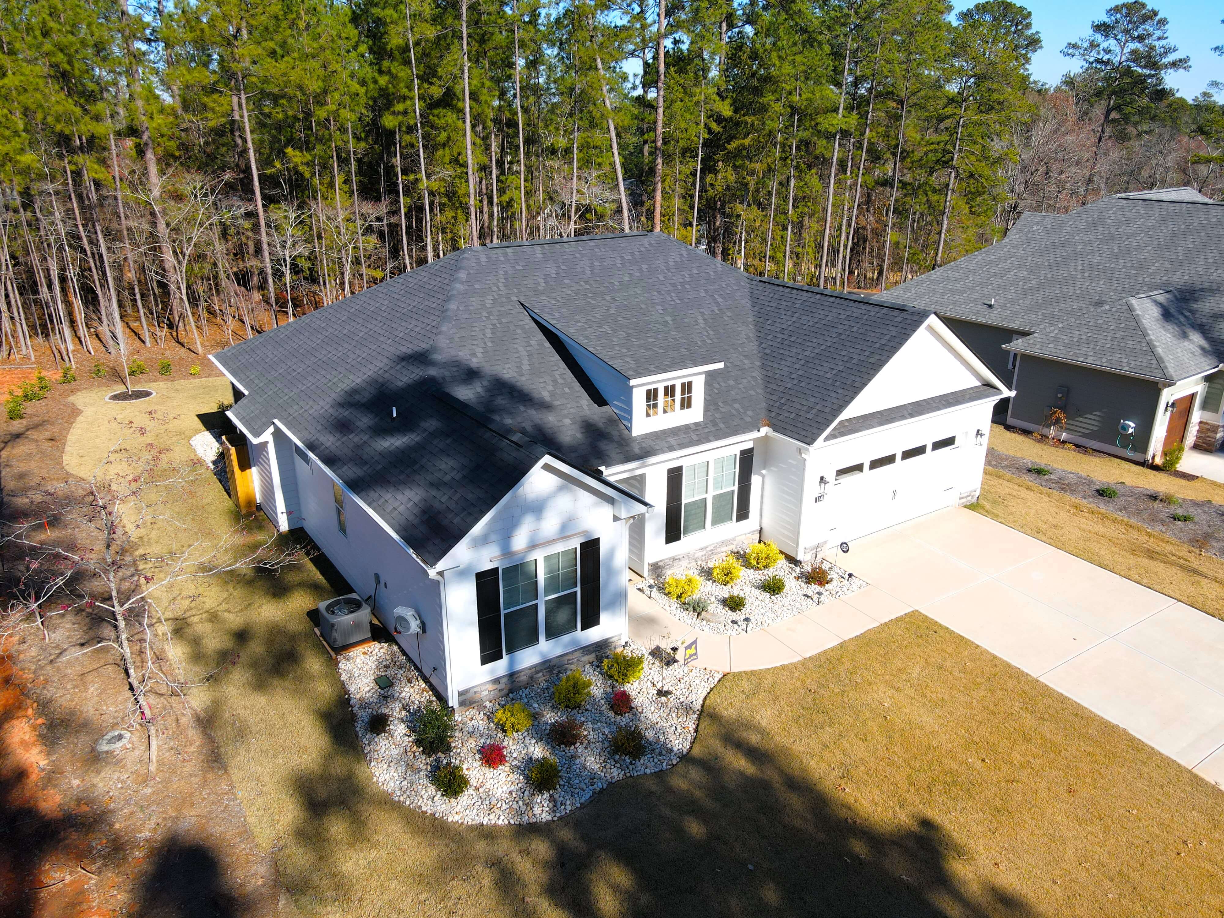 Savannah Lakes Village home exterior and neighborhood setting