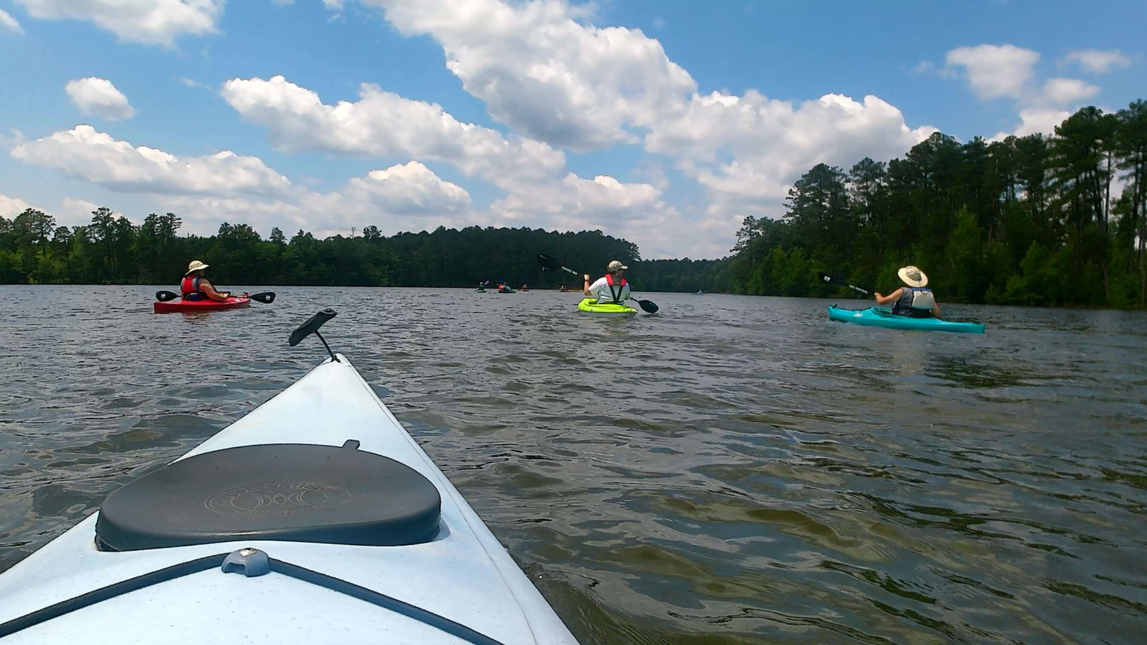 Kayaking and boating on Lake Thurmond near Savannah Lakes Village