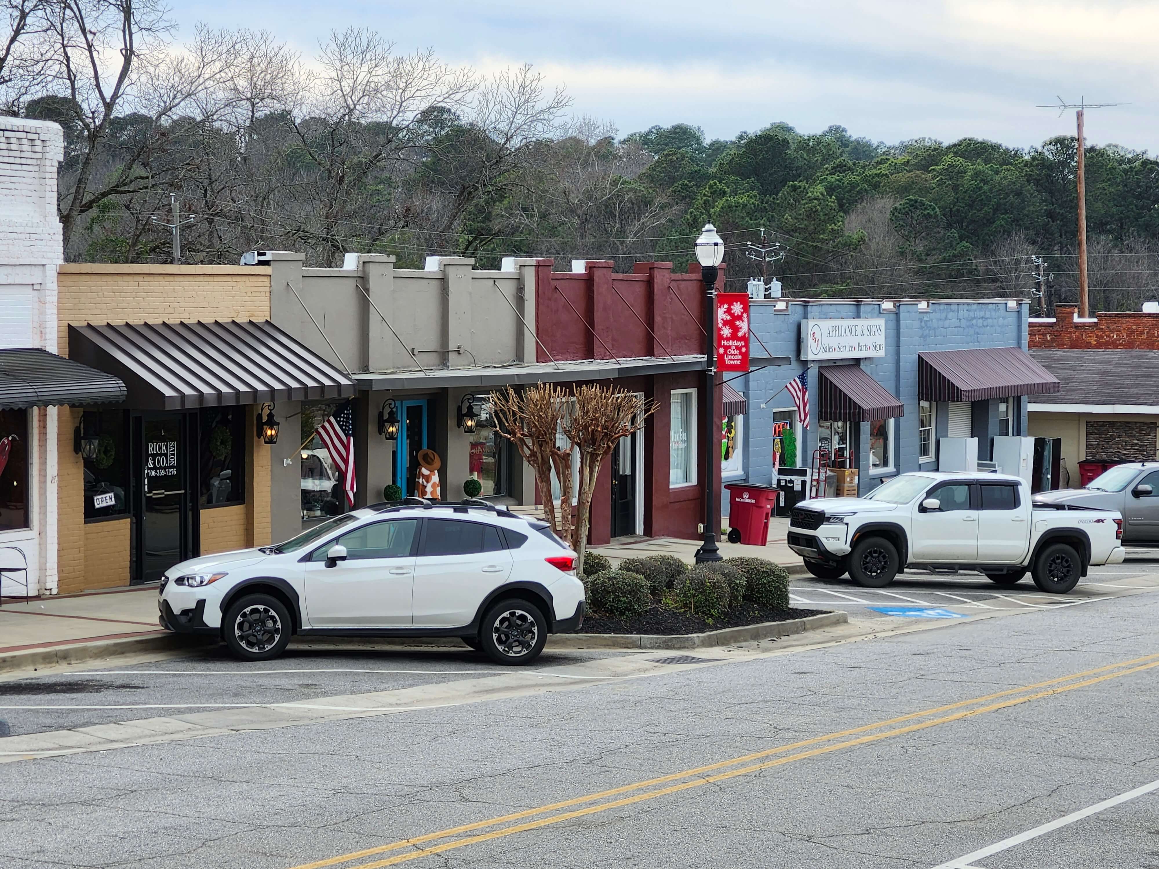 Historic downtown square in Lincolnton Georgia