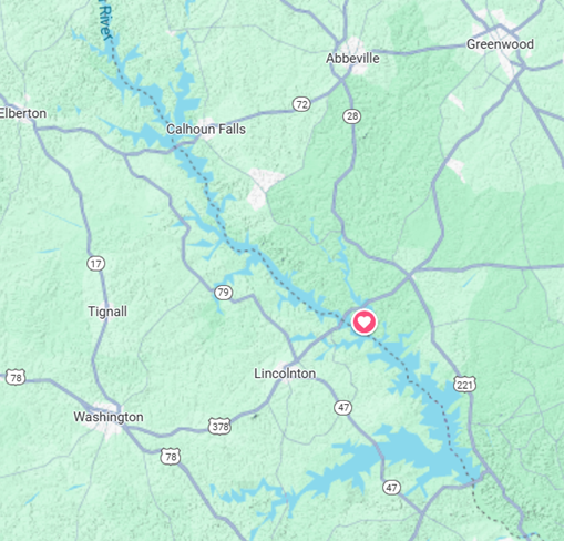 Thurmond Lake Map