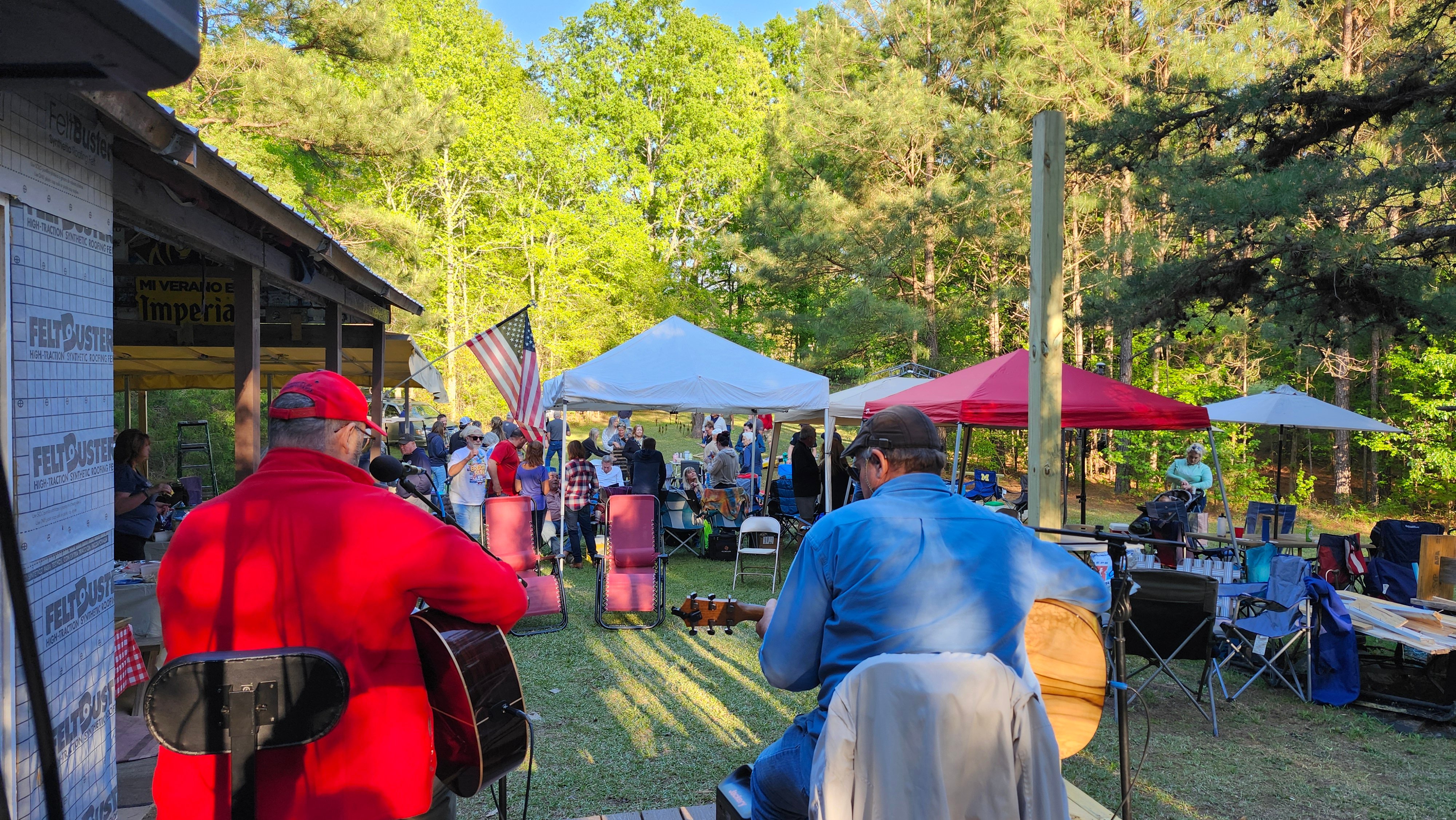 Listening to music outdorrs