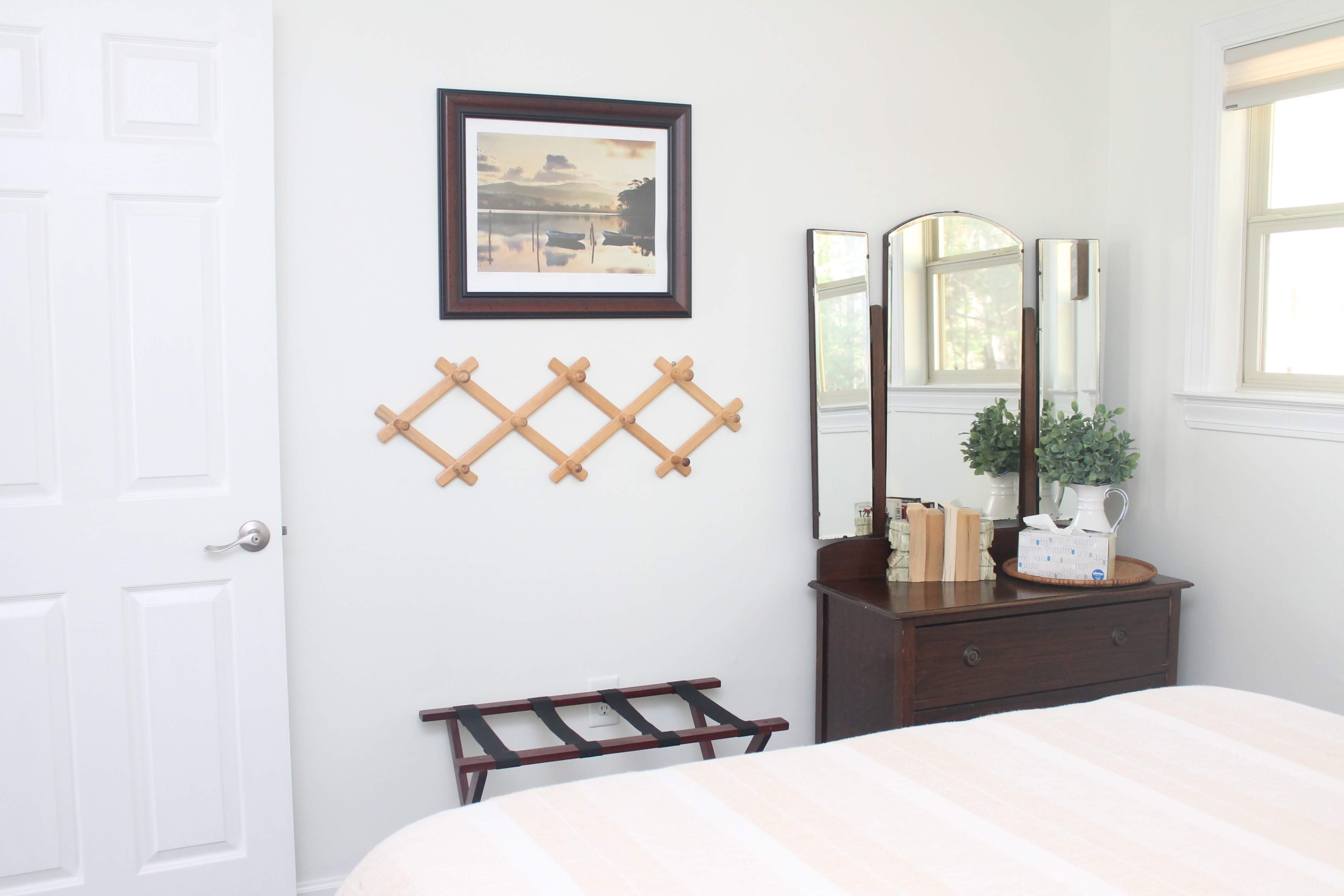 Comfortable guest bedroom at Lake Thurmond Lodging villa