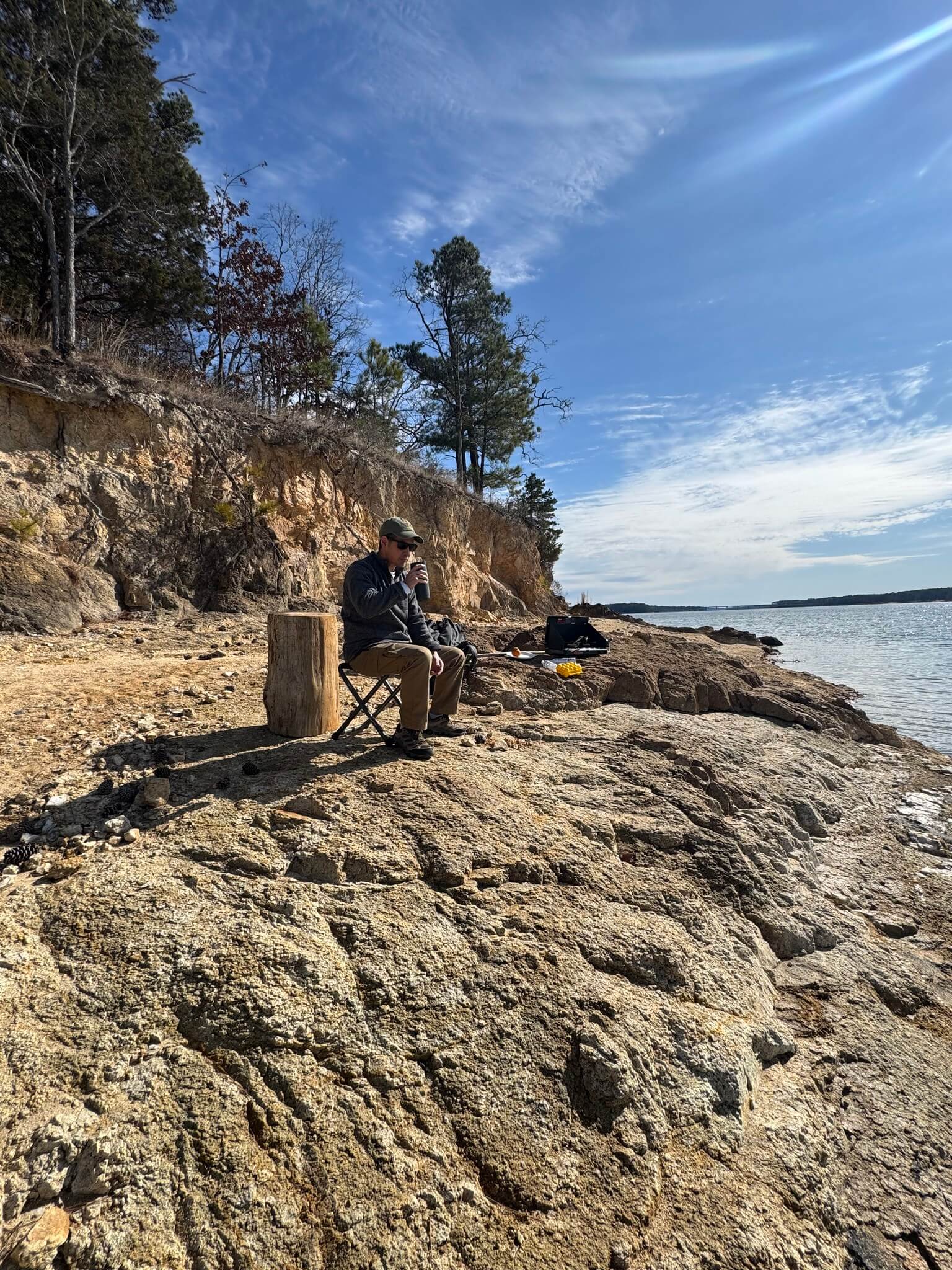 Outdoor trail and lake views around Lake Thurmond near Lincolnton Georgia and McCormick South Carolina