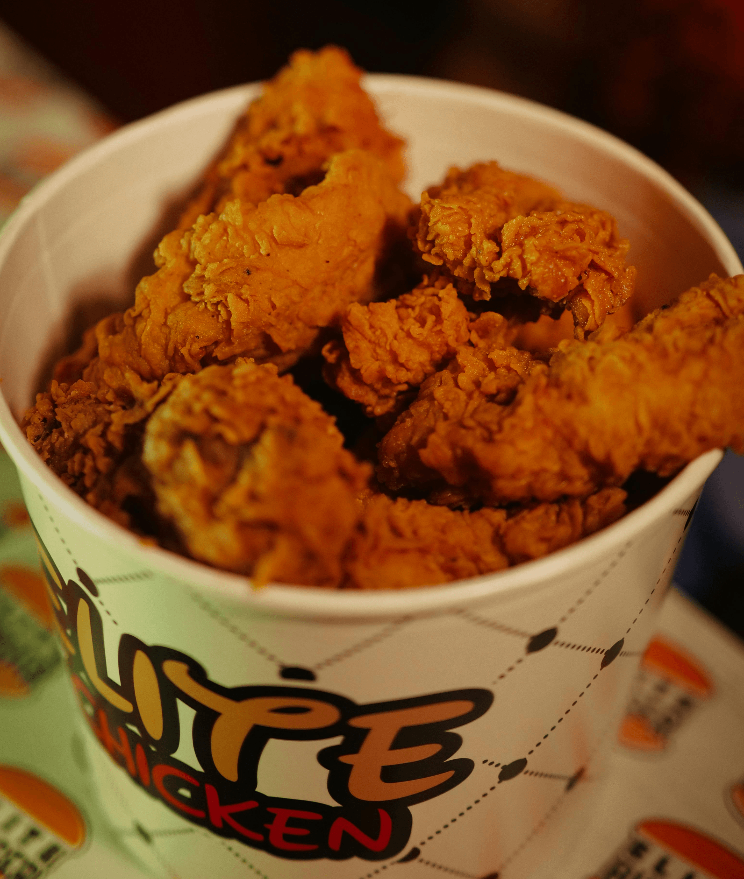 Local fried chicken packed for a picnic near Lake Thurmond