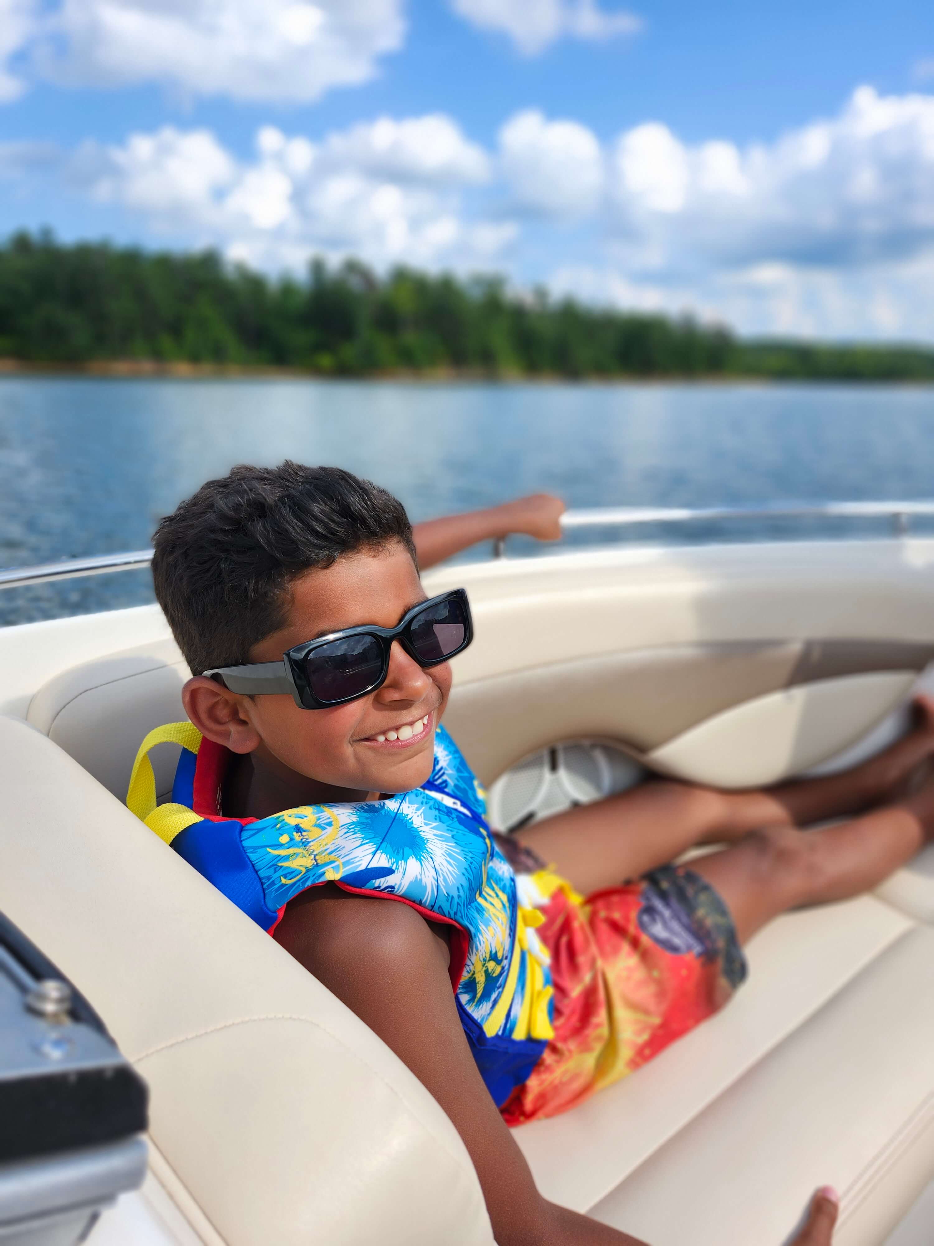 Lazy boat ride on Lake Thurmond