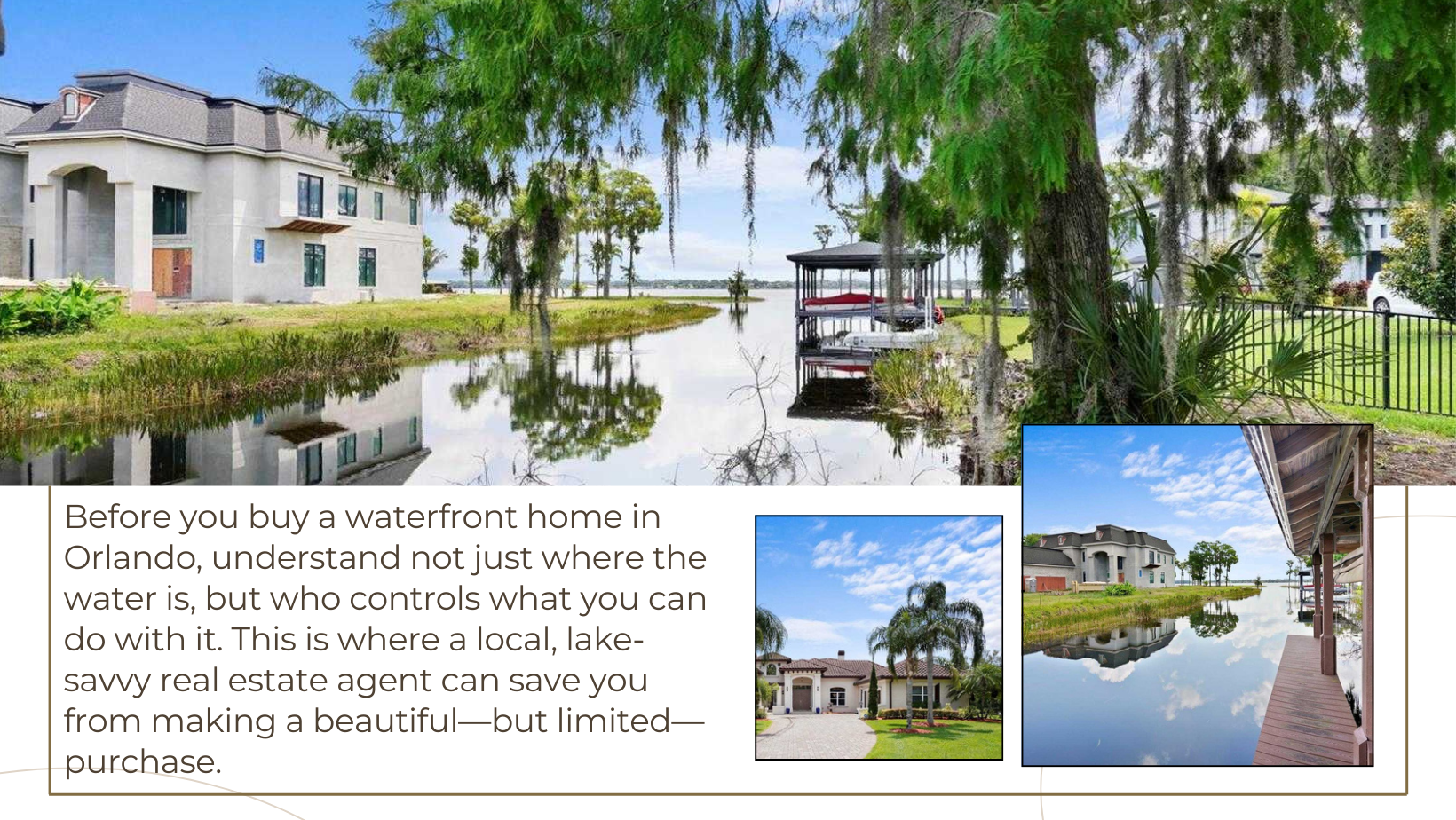 waterfront home in Orlando
