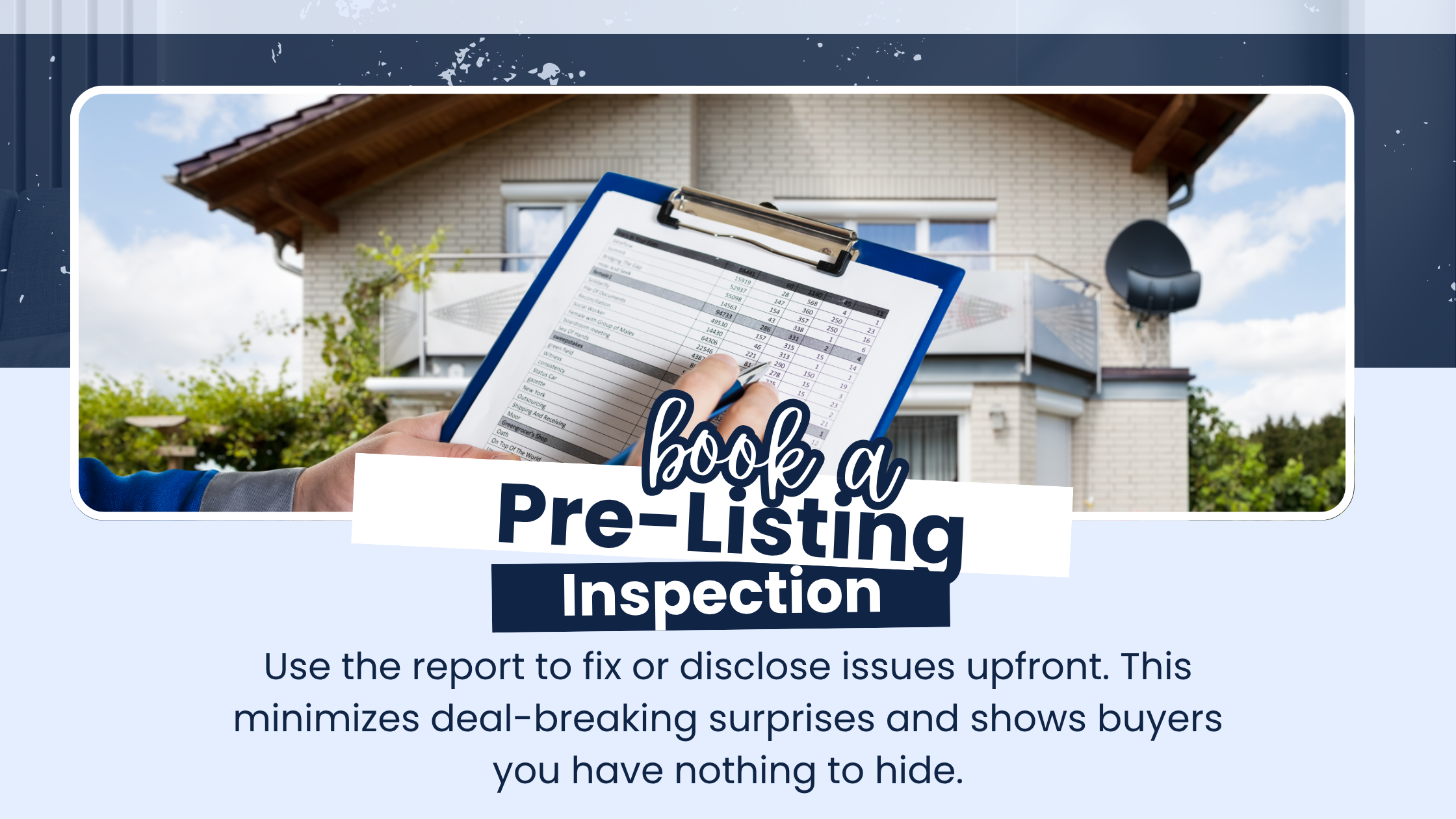 Book a Pre-Listing Inspection