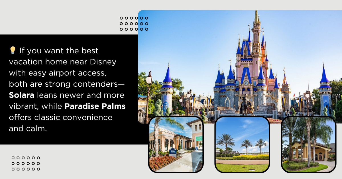 Location & Accessibility, Solara and Paradise Palms