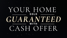 The Rob Vano Team Branding - Your home sold guaranteed - luxury brand - cash offer black background white text
