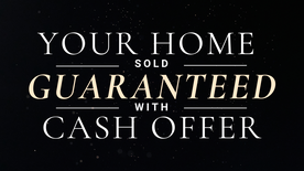The Rob Vano Team Branding - Your home sold guaranteed - luxury brand - cash offer black background white text