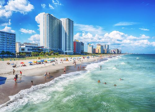 Myrtle Beach Looking North from Pier