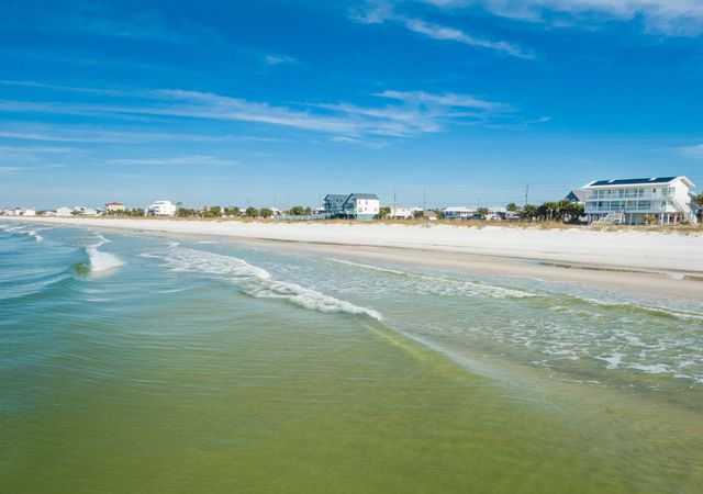 Calm waves on St. Joe Beach Florida