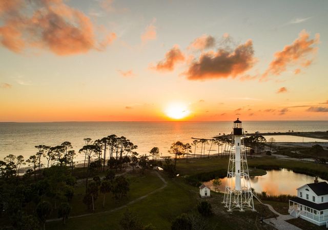 Port St. Joe lighthouse at sunset