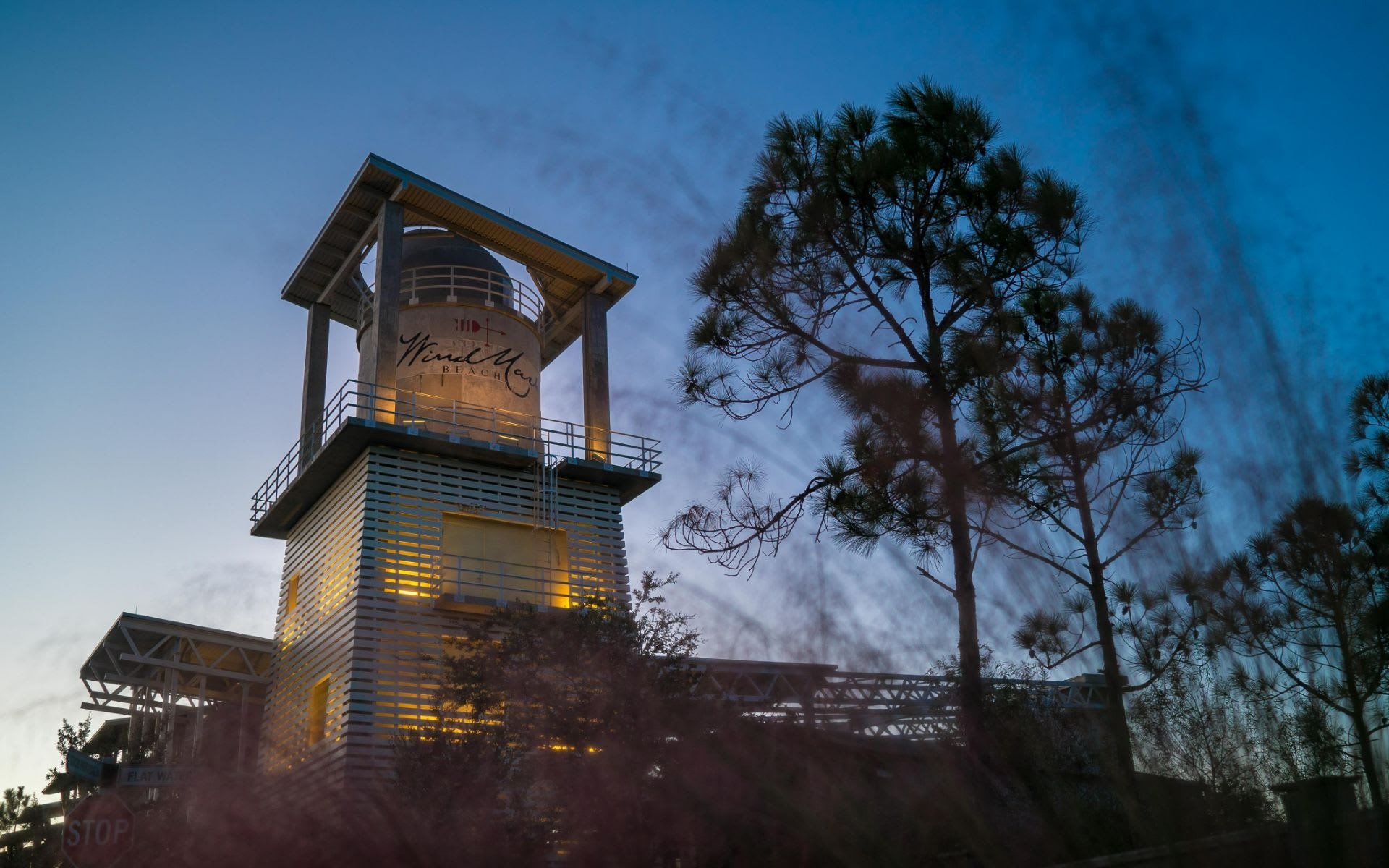 Water tower in Windmark Beach Florida 