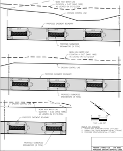 Cape San Blas Breakwater project design scale