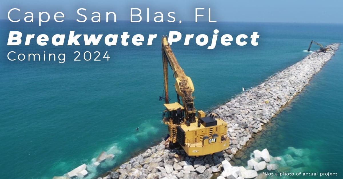 Cape San Blas Florida Breakwater Project for Erosion