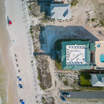 Aerial view of pool deck and beaches at The Vue Mexico Beach