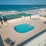 Rooftop pool and jacuzzi hot tub at The Vue condo