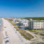 Beach side aerial of The Vue mexico Beach