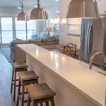 Kitchen and dining at The Vue condo Mexico Beach