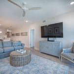 Living room with gulf views at The Vue Mexico Beach