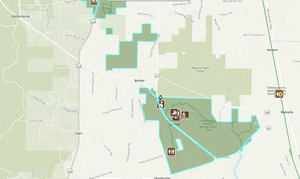 A map of EDWARD BALL WAKULLA SPRINGS STATE PARK