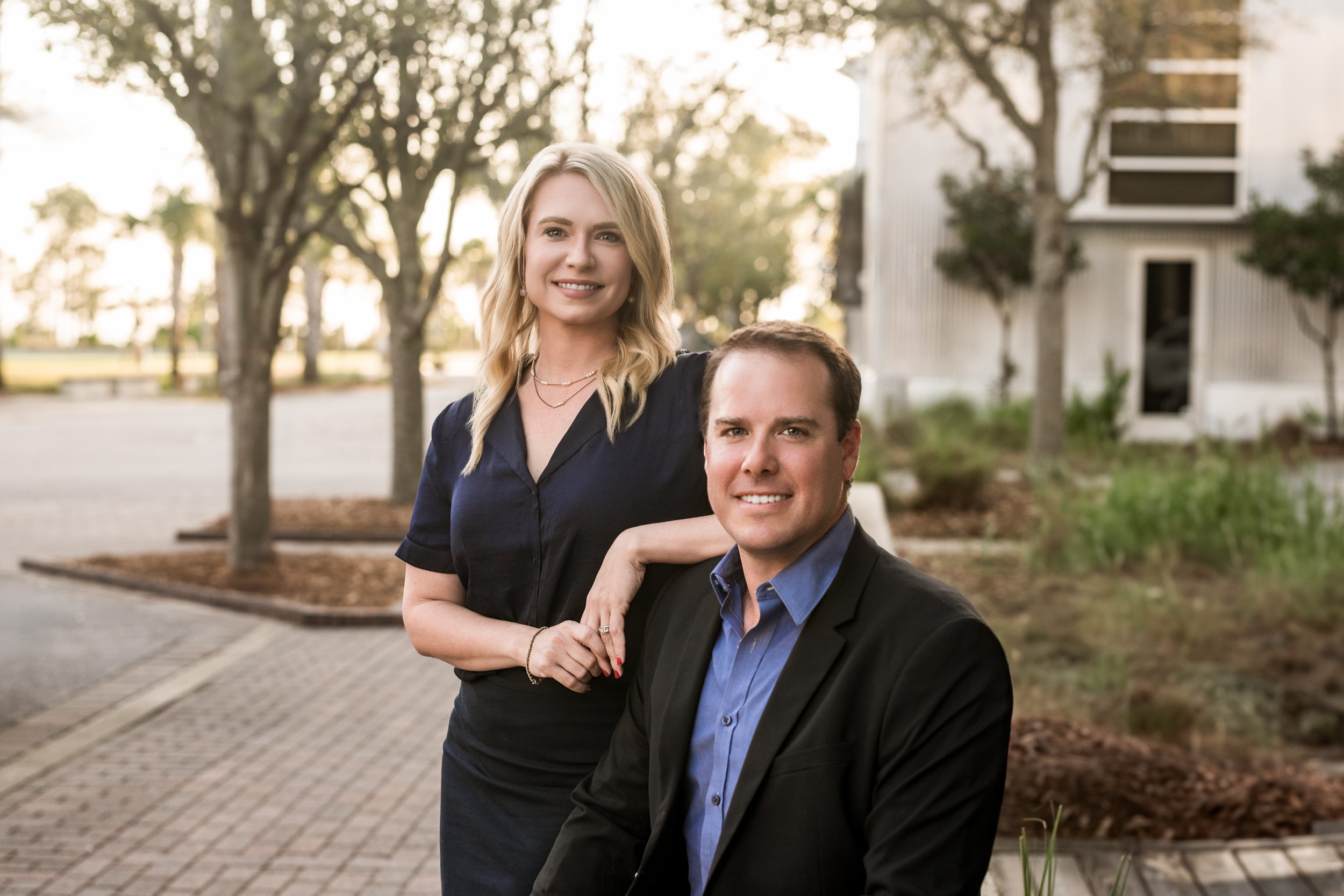 Matt and Ashley Peevy together as Port St. Joe Realtors